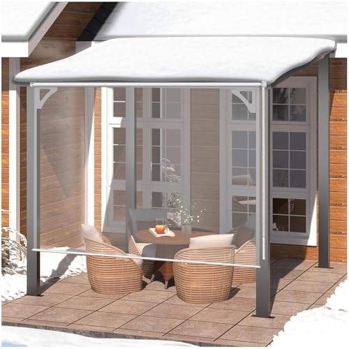 Tende a rullo trasparenti impermeabili per pergole all'aperto tonalità trasparenti da giardino tende arrotolabili da 0,5 mm in PVC coperture per finestre da patio resistenti alle intemperie s