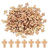 MINI PENDENTIFS CROIX : Ces pendentifs croix en bois naturel font de merveilleux points focaux dans toutes sortes de projets de fabrication de bijoux. Pré-percé avec des trous, ces breloques sont faciles à faire des colliers, Bracelets, et même des porte-clés.