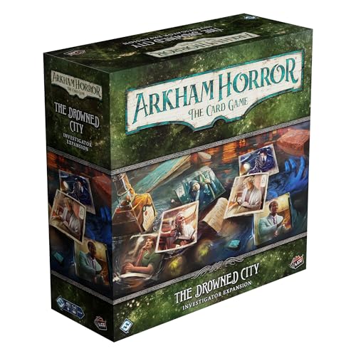 Asmodee Arkham Horror The Card Game The Drowned City Investigator Expansion - Includes Six Unique Investigators, Cooperative LCG, Ages 14+, 1-4 Players, 1-2 Hr Playtime by Fantasy Flight Games - Used condition - US$44.21