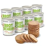 ration1 Dosenbrot Roggen-Mischbrot 8 x 350 g – 10 Jahre haltbar, vegan...