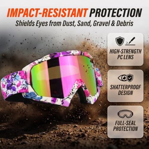 JAMIEWIN Dirt Bike Goggles