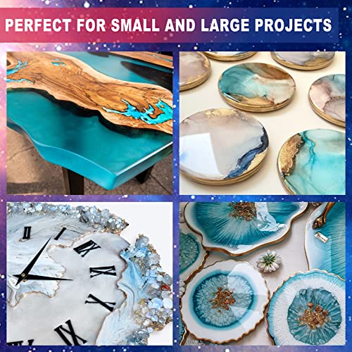 Epoxy Resin, 16Oz Crystal Clear Epoxy Resin Kit, Casting Resin For Art Crafts, Jewelry & Resin Mold, Countertop, Table Top, Wood, No Yellowing & Bubble Free, Easy Mix 1:1 Ratio #TOP5