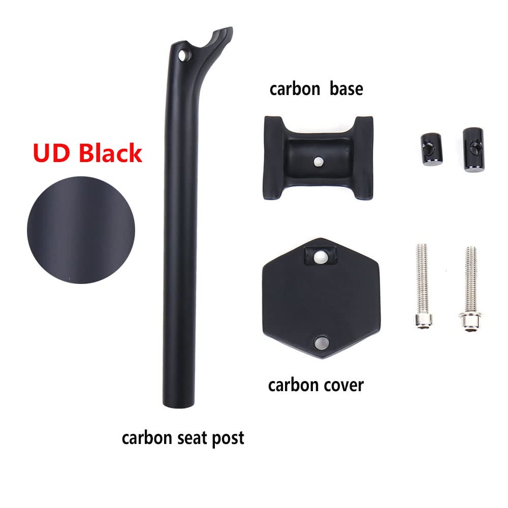 Fahrradsattelstütze Carbon-Sattelstütze Mountainbike-Sattelstütze Rennrad-Sattelstütze Offset 20 Fahrradteile 25,4/27,2/30,9/31,6 * 350/400/450 mm Fahrradsattelstütze (UD 31,6X400-