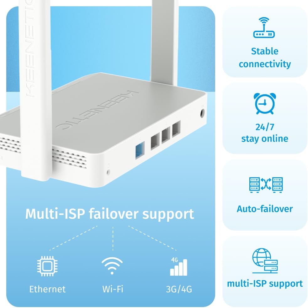 Keenetic Skipper Router with multi-ISP failover support