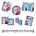 Produktbild Procos 10110970 - Partyset Disney Frozen Northern Lights XL, 51-teilig, 8 Teller, 8 Becher, 20 Servietten, 1 Tischdecke, 6 Einladungen, 6 Partytüten, 2 Girlanden, Anna, Elsa