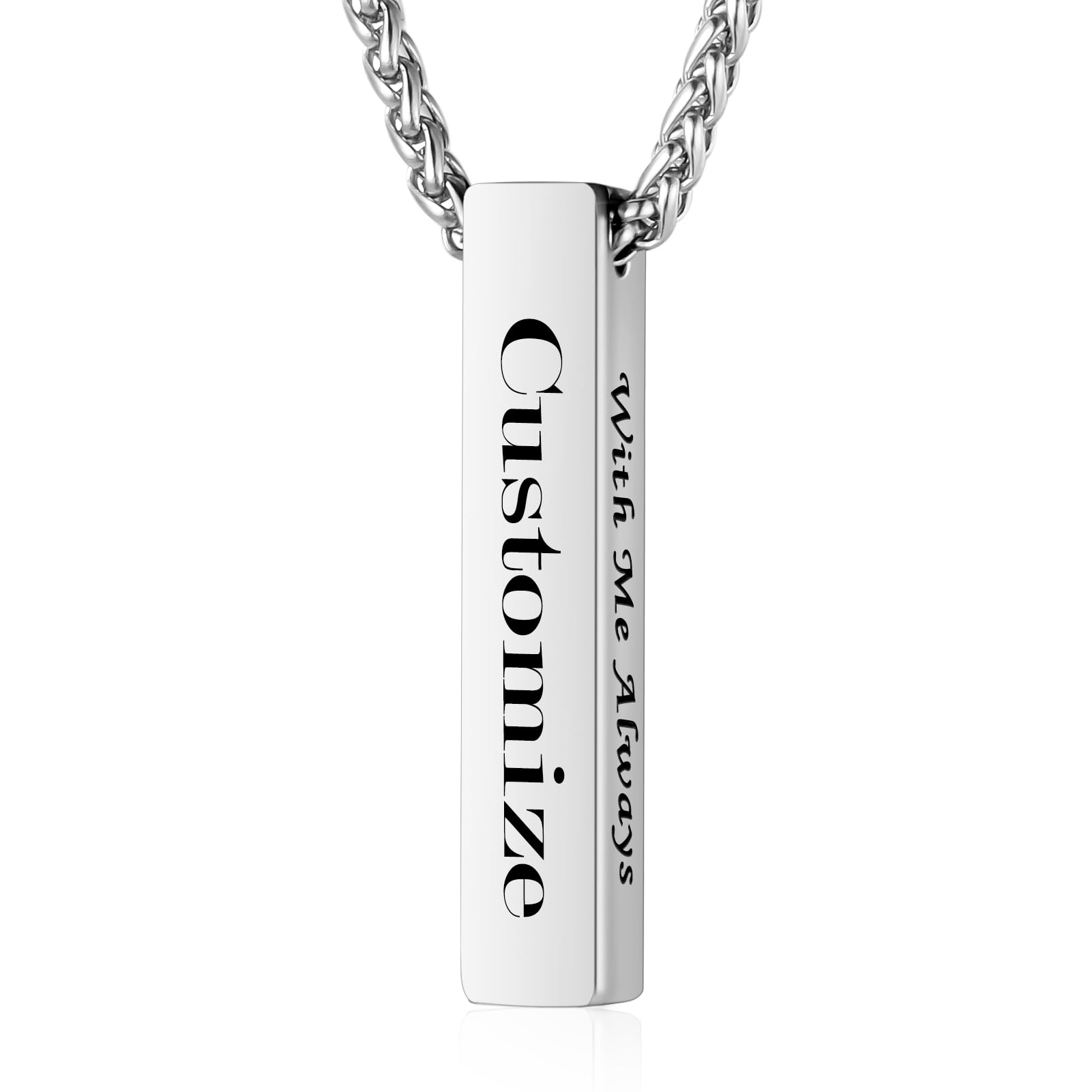 XIUDA Cremation Urn Necklace for Ashes Urn Jewelry Cross Cube Ash Necklace Memorial Pendant Keepsake Jewelry for Men Women