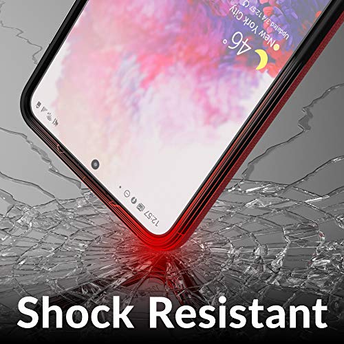 Image of Crave for Galaxy S21 Plus Case, Shockproof Protection Dual Layer Case for Samsung Galaxy S21 Plus, S21+ 5G (6.7 inch) - Red