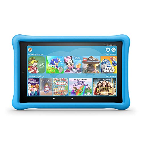 Bild zu Fire HD 10 Kids Edition-Tablet, 25,65 cm (10,1 Zoll) 1080p Full HD-Display, 32 GB, blaue kindgerechte Hülle (vorherige Generation – 7.)