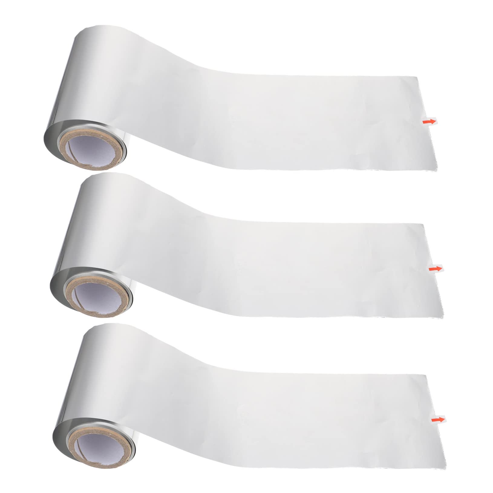 Didiseaon 3 Rolls Heavy Duty Salon 50m Aluminum Foil Sheets for Hair Highlighting No Scissors Needed