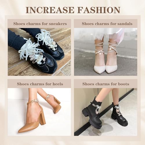 36PCS Shoes Charms for Sneakers Women - Durable Socks Bag Purse Decoration Charms for Fashion Girls Teens, Easy to Clip on Sneakers/Lace Accessories4