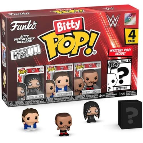 Funko Bitty Pop! Wwe Undertaker 4-Pack Vinyl Figures Nouveau