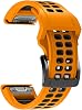 Threeeggs 26mm Quickfit Watch Band for Garmin Fenix 7X 6X 5X, Silicone Bands Strap for Fenix 8 51mm, Fenix 3/3 Sapphire, Descent Mk1, Tactix Delta Bravo Smartwatch