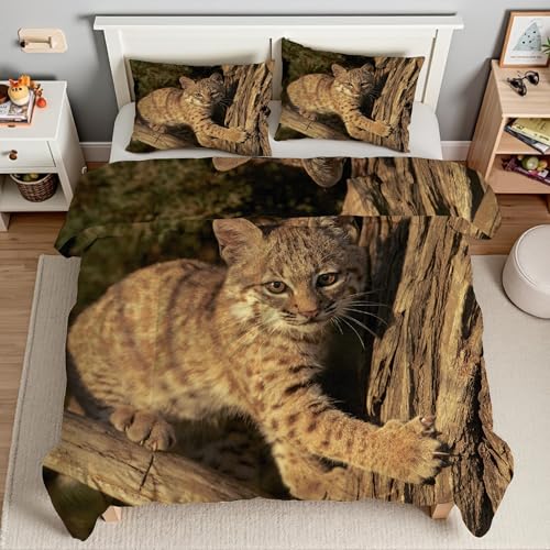 Housse de couette 200x200 chat infroissable en microfibre douce avec zip - 4