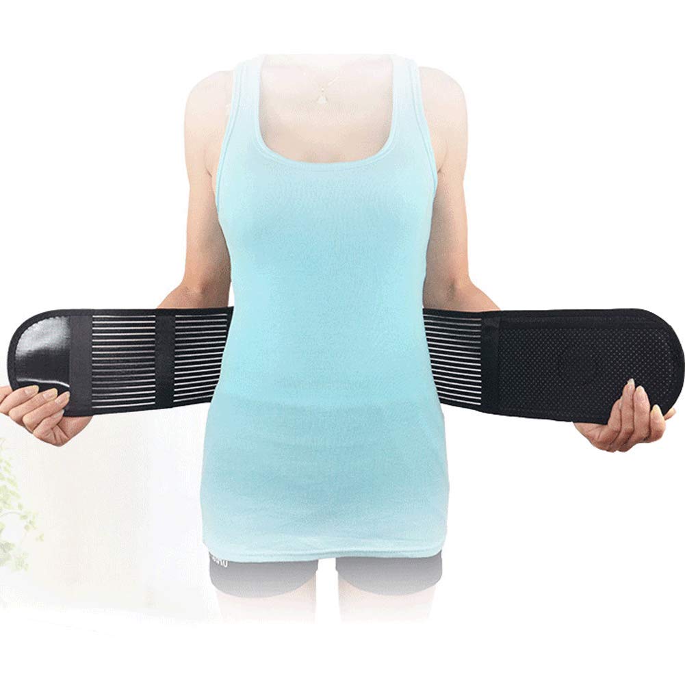 Faja Lumbar Soporte Espalda Cinturón De Soporte Lumbar Faja Espalda Elástica Abdominal Hombre Mujer con Tiras Flexibles Y Terapia Magnética (Size : XL/X-Large)