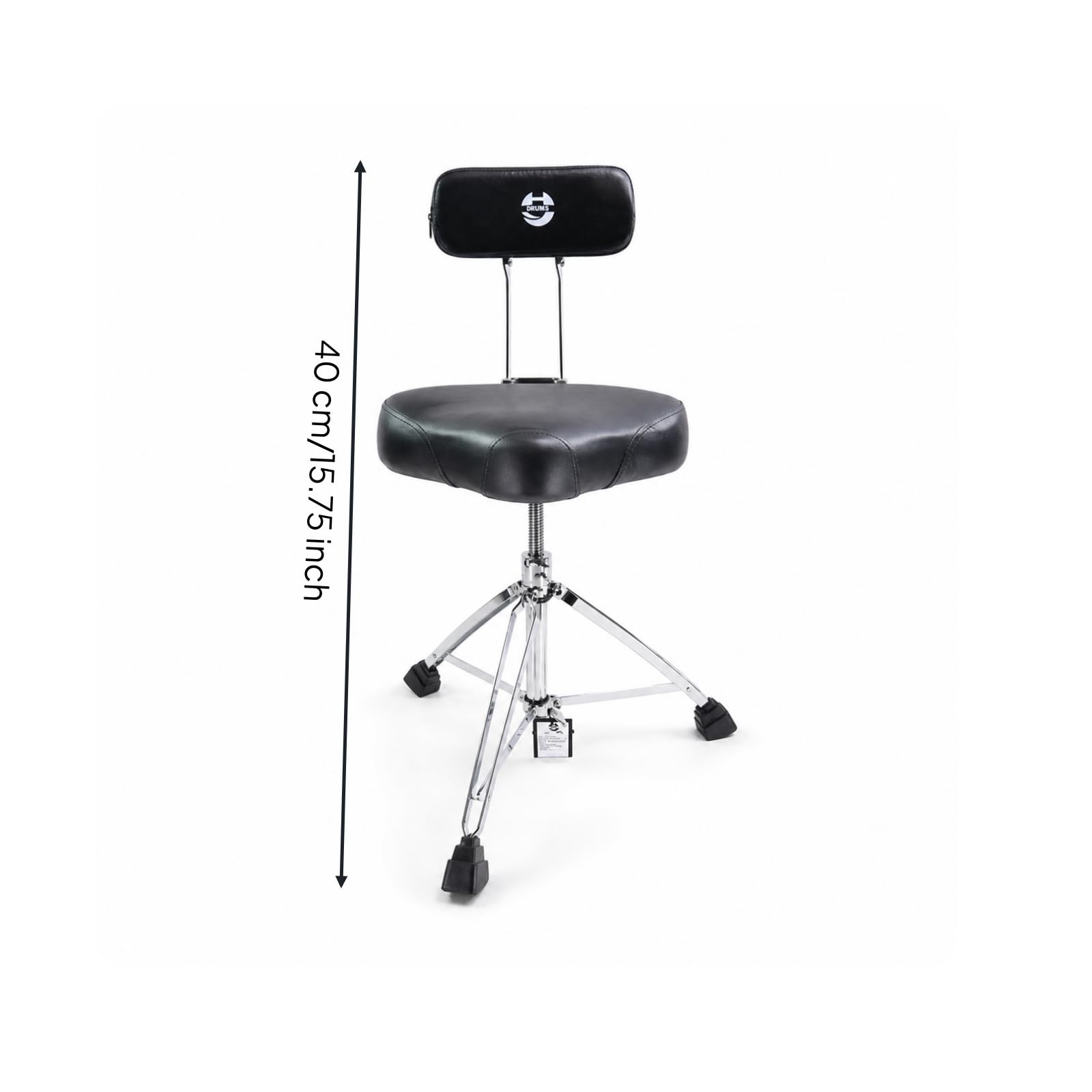 Schlagzeughocker mit Rückenlehne ergonomisch Schlagzeughocker mit Sattelsitz komfortabel Sattelsitz hub für Schlagzeuger
