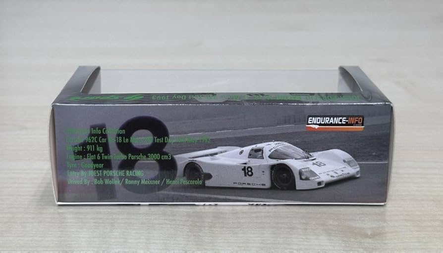 1/43 スパーク エンデュランス インフォ別注 ヨースト ポルシェ 962C Amazon | 143 スパーク エンデュランス インフォ別注 ヨースト