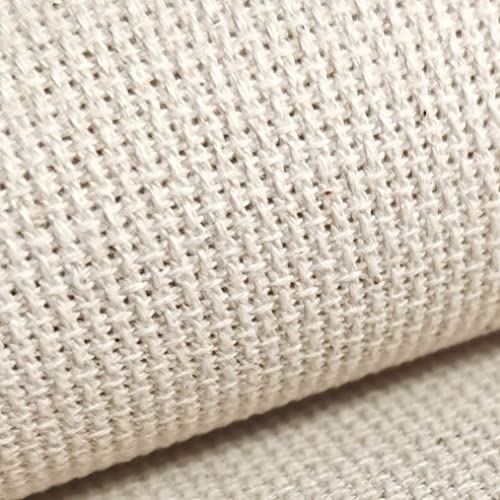 Image of KCS 4 /6 pc of 12 inch x 18 inch 18CT Counted Cotton Aida Cloth Cross Stitch Fabric (6 pc, Oatmeal)