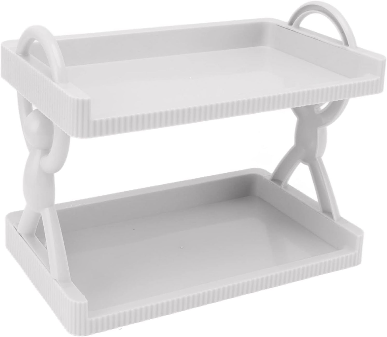 Wall Mounted Storage Shelf, Hanging Storage Bins White Cute Bathroom Organizer Decor Floating Shelves with Multi Layer for Bathroom Kitchen