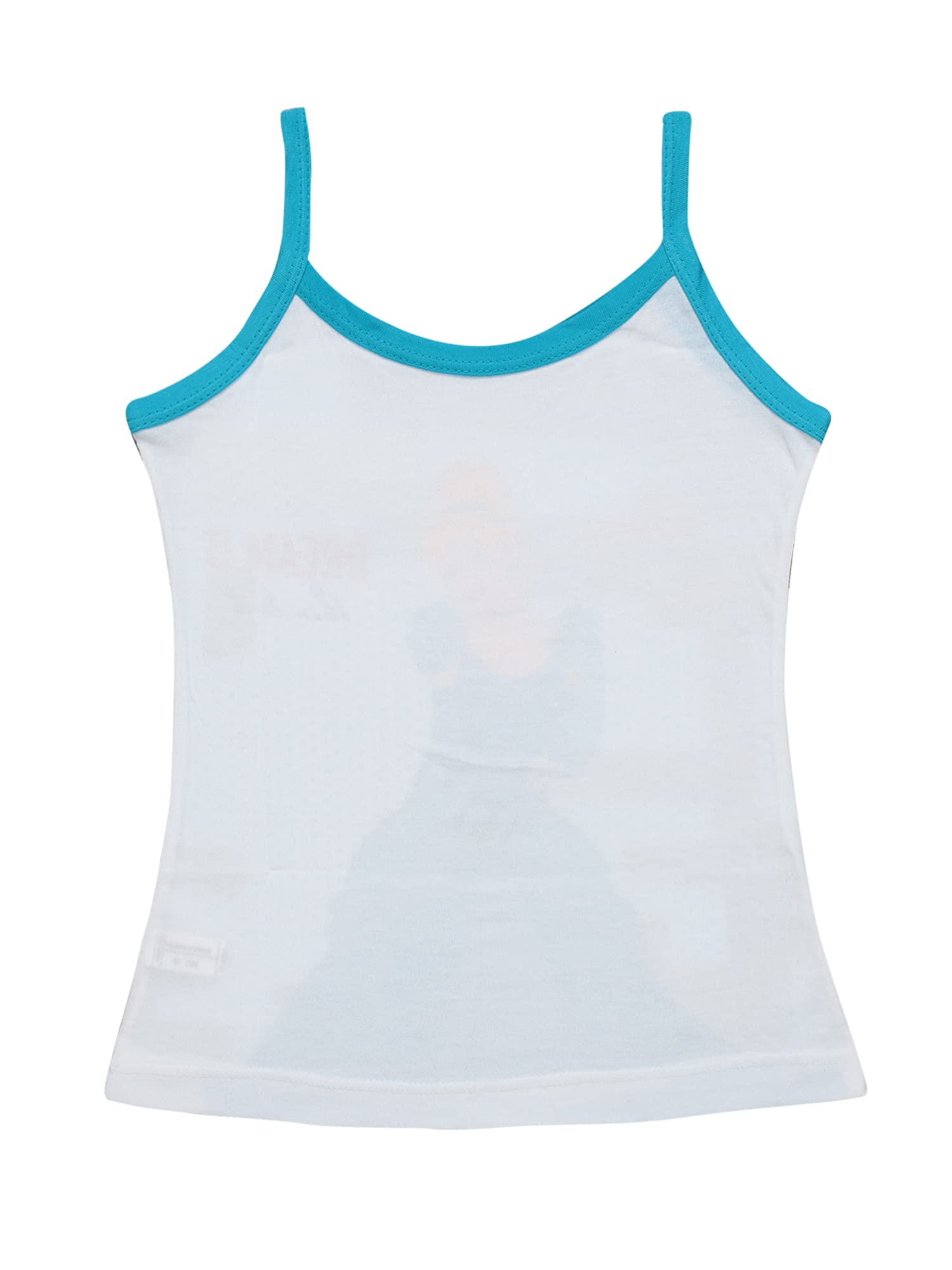 BODYCARE Kids Princess Girls Vest| 100% Cotton| Skin Friendly | Lightweight | Sleeveless Design | Pack of 3 - Assorted (KIA8608-PK003_P3) 3