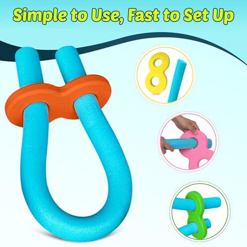 Pool Noodle Connector – The Noodle Buddy Swim Aid for Kids & Toddlers | Snug, Safe & Durable | Fits Standard Pool Noodles & Floaties Accessory | Boosts Confidence in Water | Not a Life Saving Device