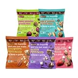 B'cuz Granola Bites 16-Bag Gluten Free Healthy Snacks for Adults, Healthy Granola Gluten Free Snack - Kosher Snacks for Kids, Vegan Snack, Individually Wrapped Snack Packs - 1 oz (Variety Pack (16-Bags))