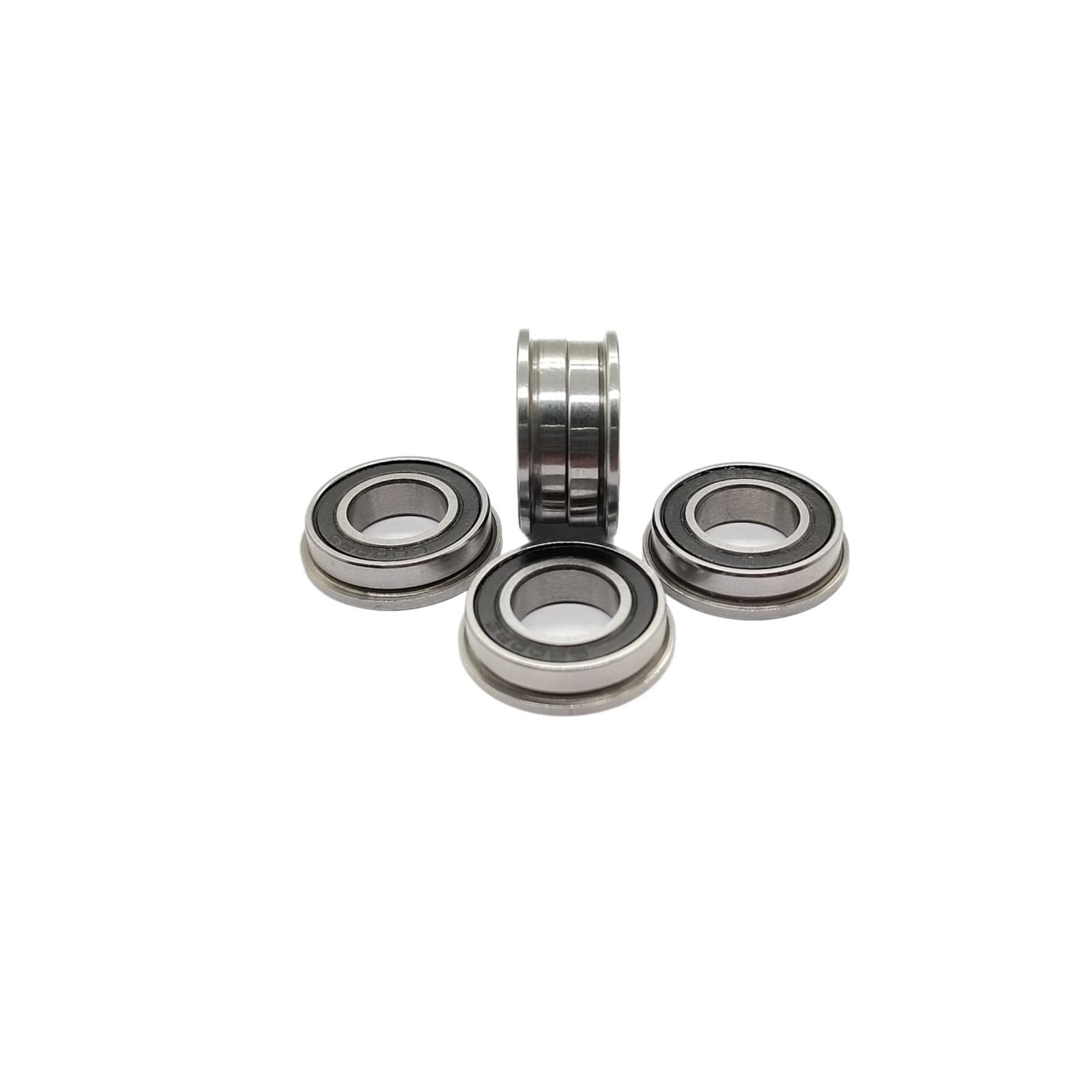 DINGGUANGHE 10pcs F6800RS(LF-1910RSW5) Miniature Flanged Ball Bearings 10x19x5mm Thin-Section Flange Bearing