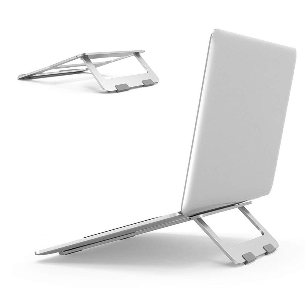 Soke-Six Laptop Stand,Aluminum Portable Foldable Laptop Support Stand Holder Desk Table Mobile Phone Stand for iPad MacBook Pro Air Notebook