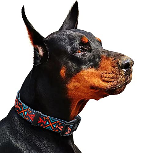 Rhea Rose Tribal Hundehalsband Aztekenmuster Verstellbare Halsbänder Medium