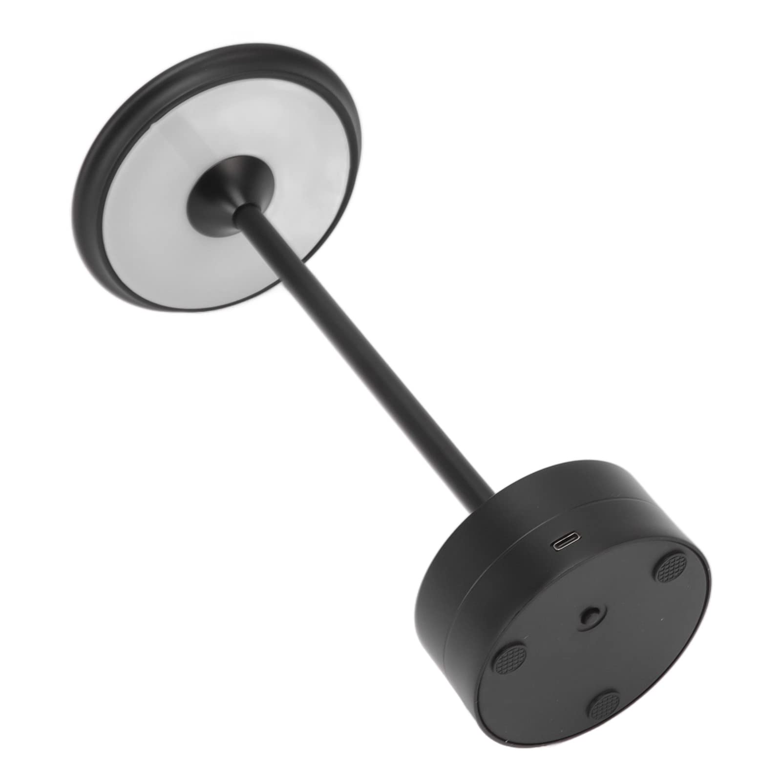 Lampa Stołowa, Lampa Biurkowa LED Bezprzewodowa Lampa Stołowa, Bezprzewodowa Lampa Stołowa Akumulator 2000 MAh 3 Poziomy Jasności Przenośna Metalowa Lampka Nocna(Czarny)