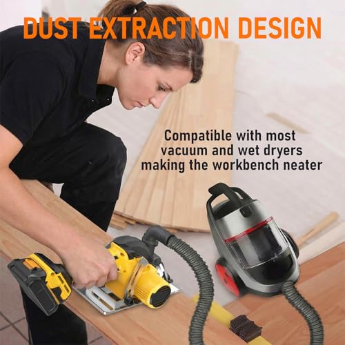 6-Inch Cordless Circular Saw Compatible with DeWalt 20V