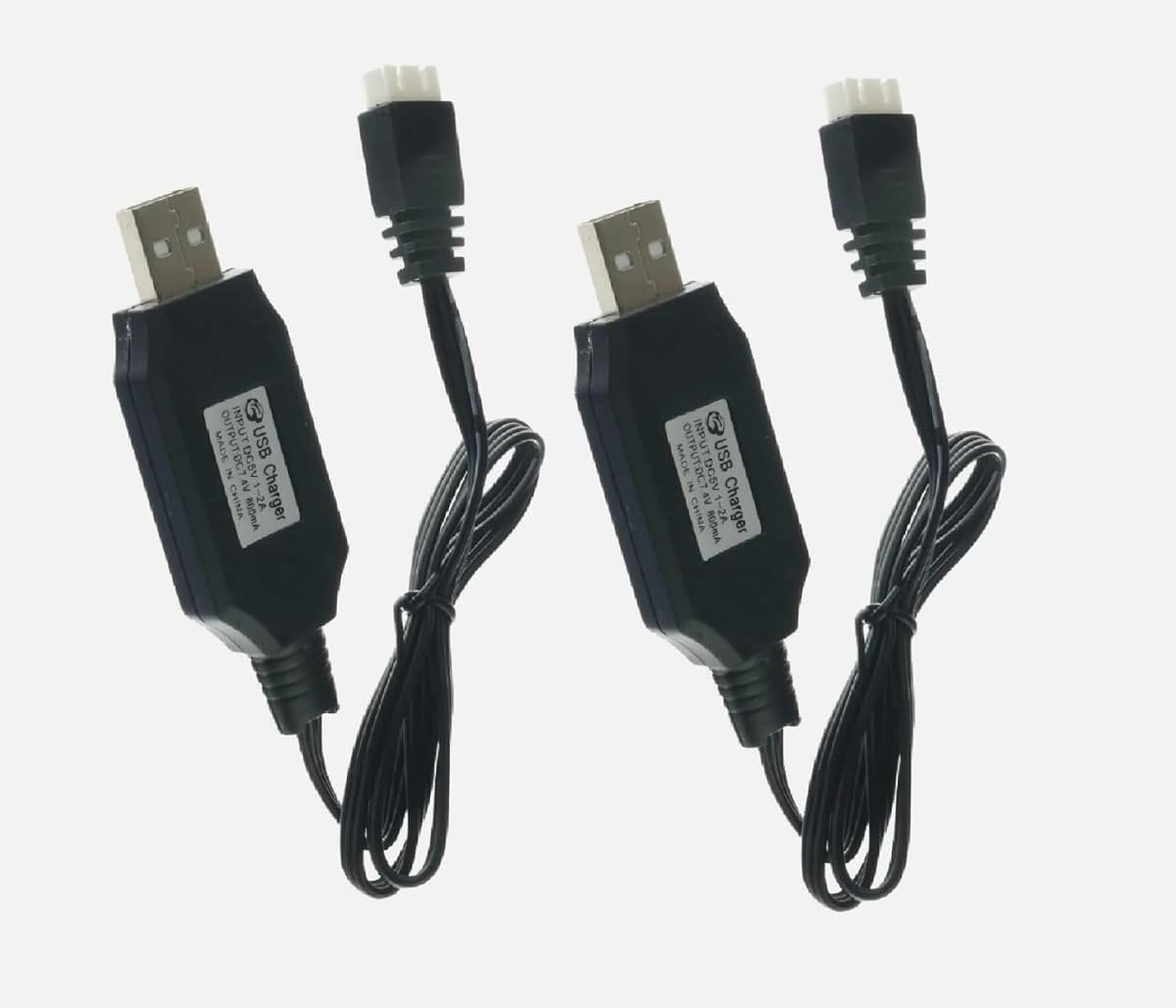 Two Battery Chargers for Vivitar Skyview 360 DRC 888 Aero DRC 446 View Drones 1500mA 7.4V
