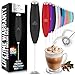 Zulay Kitchen Milk Frother Handheld Electric Whisk – Frother Wand, Durable Drink Mixer, Stainless Steel Whisk, Coffee Frother, Hand Blender, Frother for Protein Powder, Lattes, Matcha & More - Black