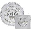 Zion Judaica Embroidered Satin Passover Seder Matzo Cover Set Vienna Collection Round Matzah Holder 3 Pocket Matzoh Holder 16 Fits Round or Square Matzos and Zippered Afikoman Bag Passover Decoration