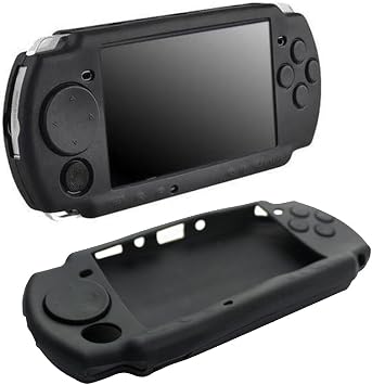 OSTENT Soft Protector Silicon Travel Carry Case Skin Cover Pouch Sleeve for Sony PSP 2000/3000 Color Black