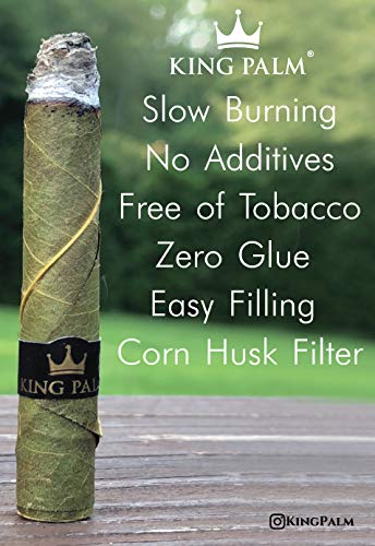 Organic Pre Rolls, Tobacco & Chemical Free, Super Slow Burning, 100% Real Palm Leaf, Just Fill It (10 Minis) #TOP1