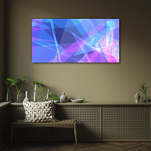 Graphiques géométriques sur verre acrylique 100x50cm pour mur sans éclat - 3