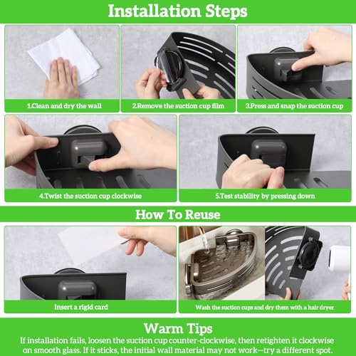 2-Pack-Corner-Shower-Caddy-Suction-Cup-Shower-Shelves-with-Hooks-Rust-Proof-Aluminum-alloy-Suction-Bathroom-Organizers-and-Storage-No-Drilling-Required-Removable-Waterproof-Nathroom-Storage-Rack