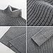 PJ PAUL JONES Mens Turtleneck Mock Turtleneck for Men Turtle Neck Sweater for Men Grey M