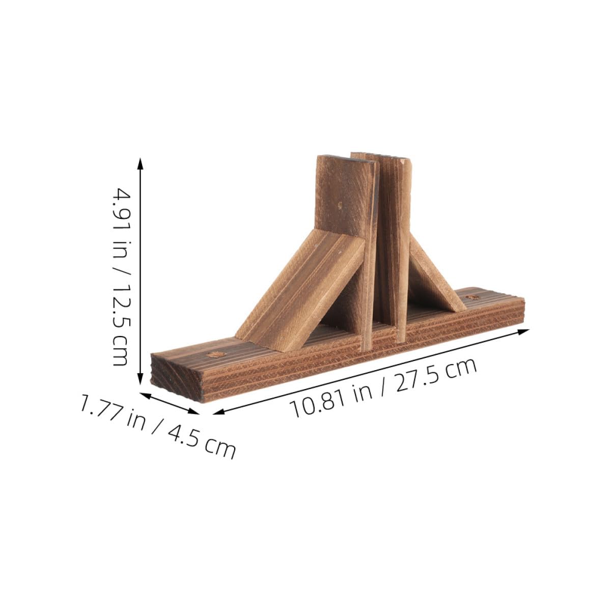 Base para Valla Jardín Exterior de Madera, Soporte Fijo para Valla Pequeña, 4 Piezas, Fácil Instalación y Apoyo Estabilizador para Césped y Patio