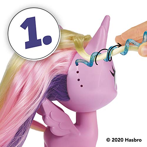 My little Pony Little Pony Prinzessin Cadance Tolle Haarpracht – 12,5 cm große Haarstyling-Ponyfigur mit 17 Accessoires… – Bild 4
