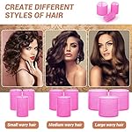 Self Grip Hair Rollers Curlers Set - 24 Pieces with 3 Sizes (4 Jumbo, 4 Large, 4 Medium) and 12 Clips for Volume on Long, Short, Thick, or Fine Hair - Image 3
