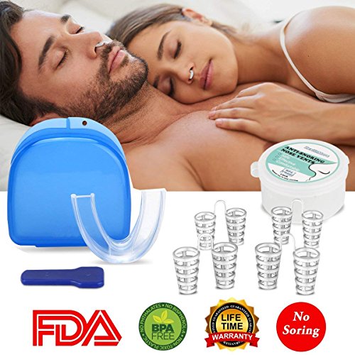 Schnarchstopper, Schnarchschiene & Nasepreizer, Nasendilator - Hilft Gegen...