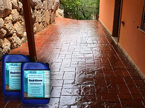 Resin Pro - Einkomponenten Methacrylatharz ResinStone - Beschichtung für Stampfbetonböden, verfestigend, wasserdicht, staubdicht, befahrbar - 5L: 75m²