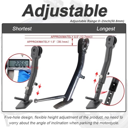 Support béquille béquille latérale réglable moto acier NC750X 2021-2025 accessoire