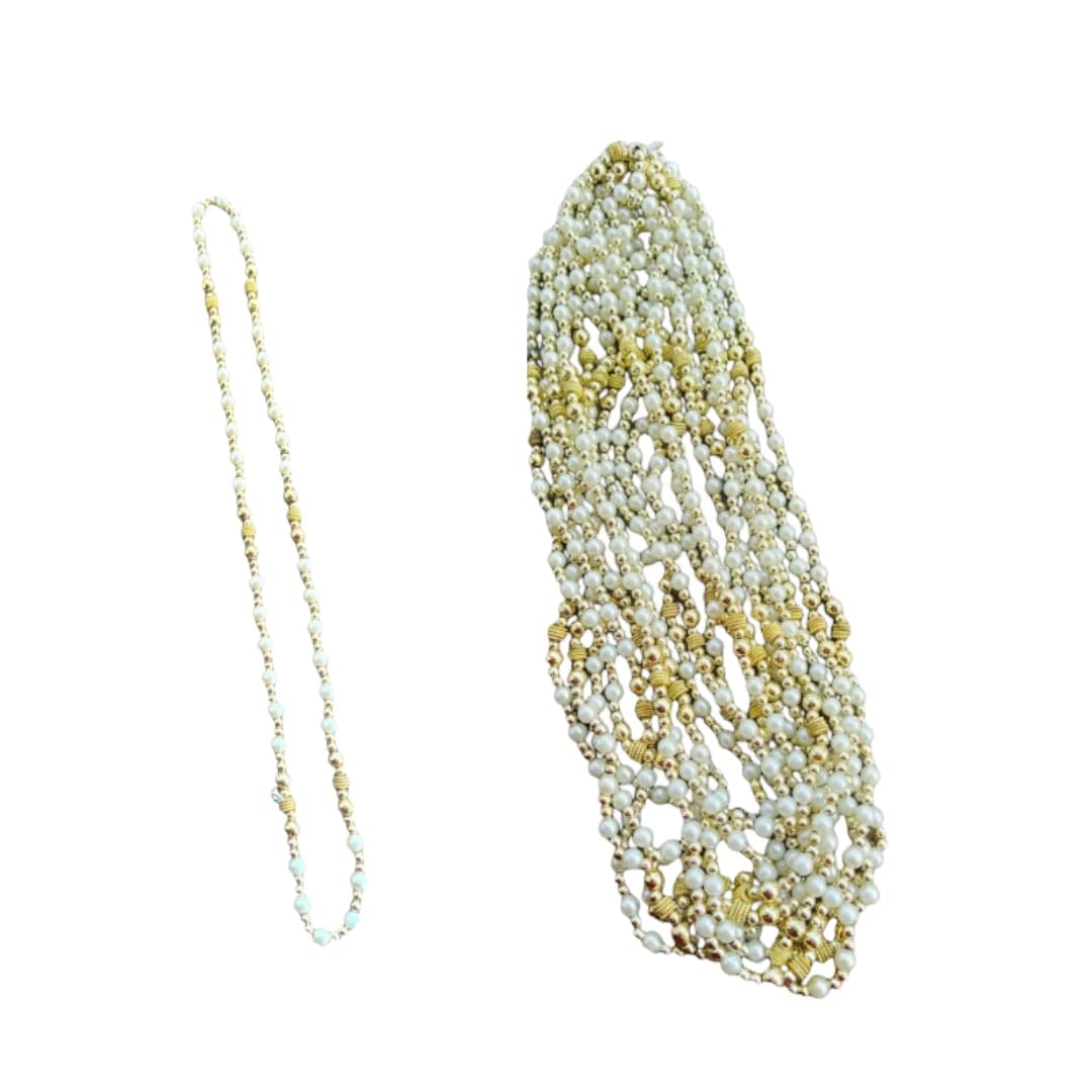 Sweksha Creations moti mala for Swagat mala for Barati set of 10 white mala for unisex adult (B0C6GVR7BQ) Amazon Price History, Amazon Price Tracker