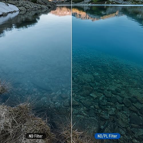 Image of NEEWER ND /PL Filter Set Compatible with DJI Osmo Action 4 /Action 5 Pro (4 Pack), Screw OnND8 /PL+ND16 /PL+ND32 /PL+ND64 /PL Filter Kit Action Camera Accessories Multicoated HD Optical Glass , FL-A14