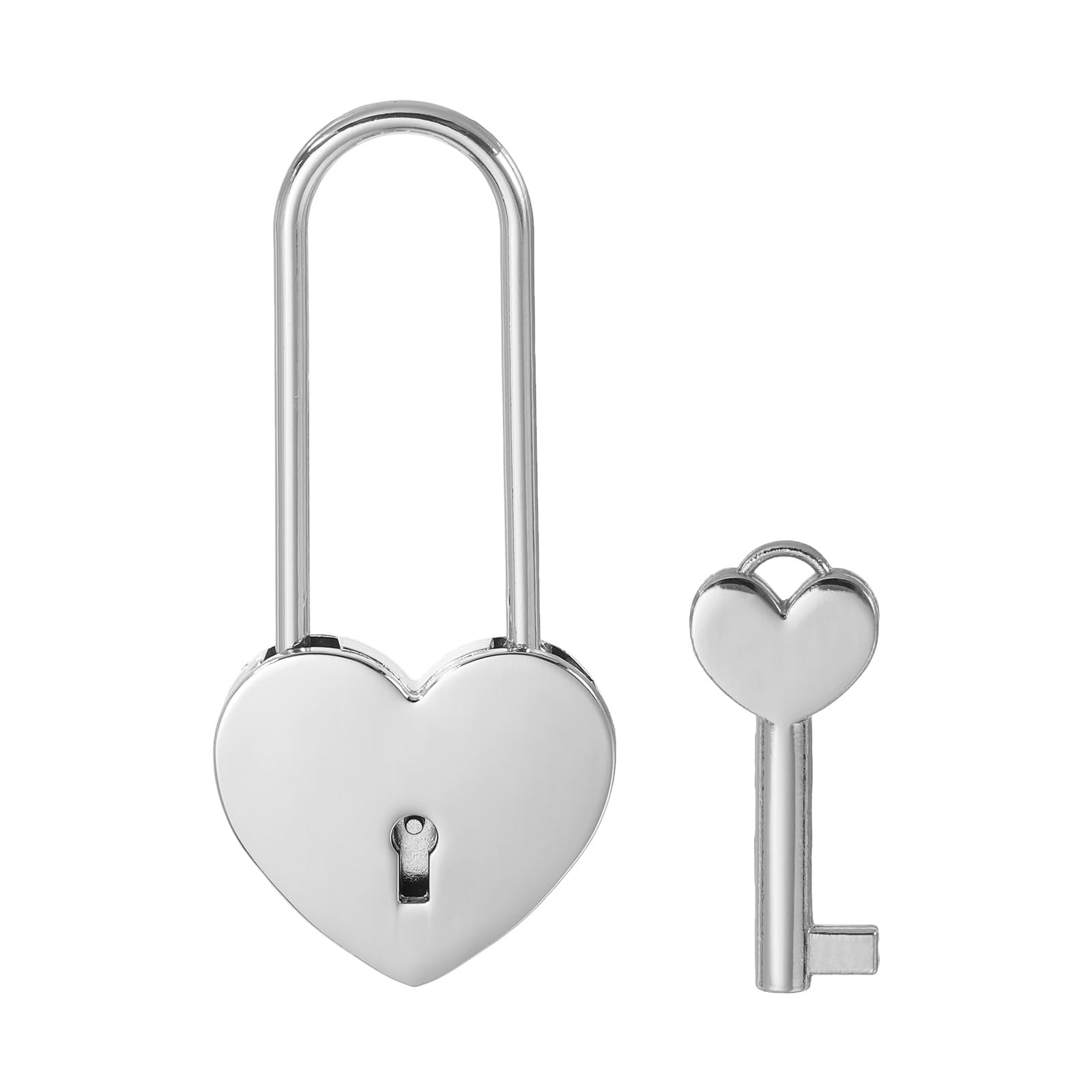 PATIKIL 3.9 Inch Love Locks Heart Padlock with Key Set
