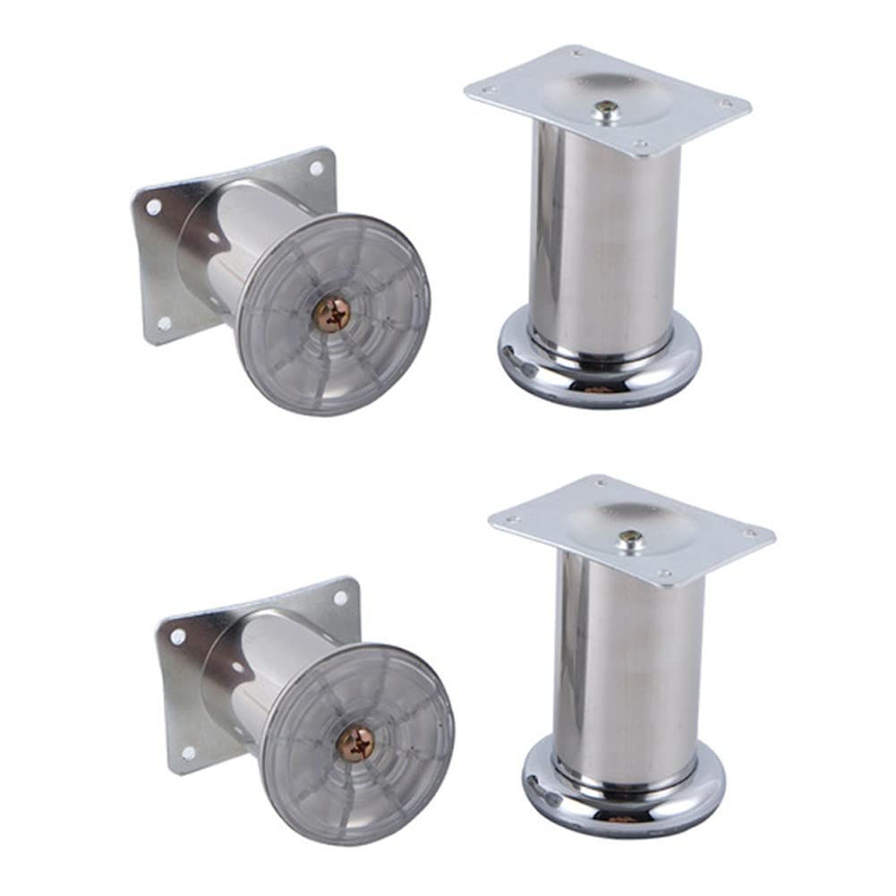 4 Pezzi Gambe Per Mobili In Metallo, Piedini Per Tavolo Piedini Per Armadio Sostituzione Fai Da Te Per Armadio Divano Scaffale (Size:15cm)