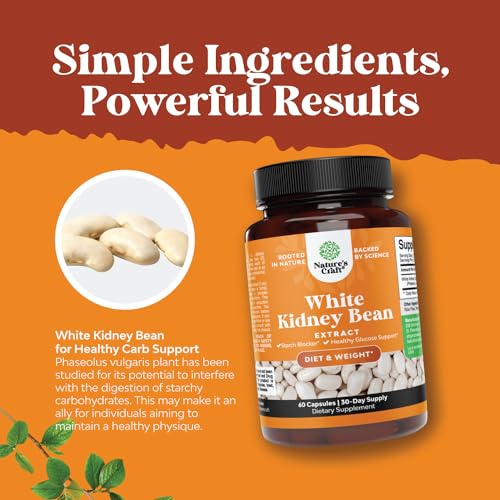 Natural White Kidney Bean Extract - White Kidney Bean Energy Booster AMPK Activator and Antioxidant Capsules - Digestive Health Dietary Fiber Supplement and Workout Supplement for Men and Women - Image 6