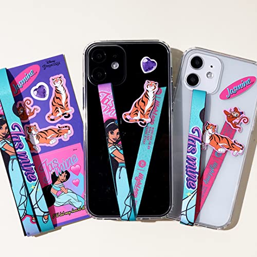 スマホケース ハンドストラップ フィンガーストラップ 落下防止 ワイヤレス充電対応 phonestrap ディズニー )